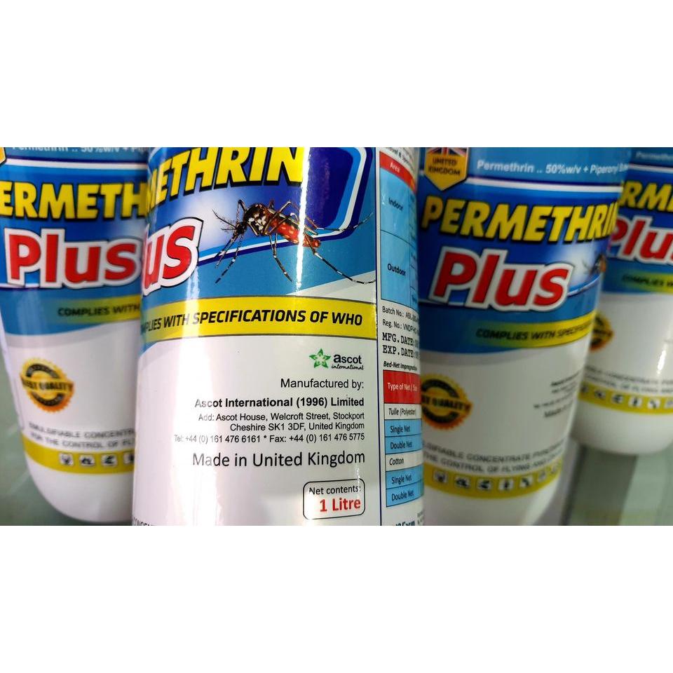 Thuốc diệt muỗi Anh Quốc Permethrin Plus 50EC chai 1 lít