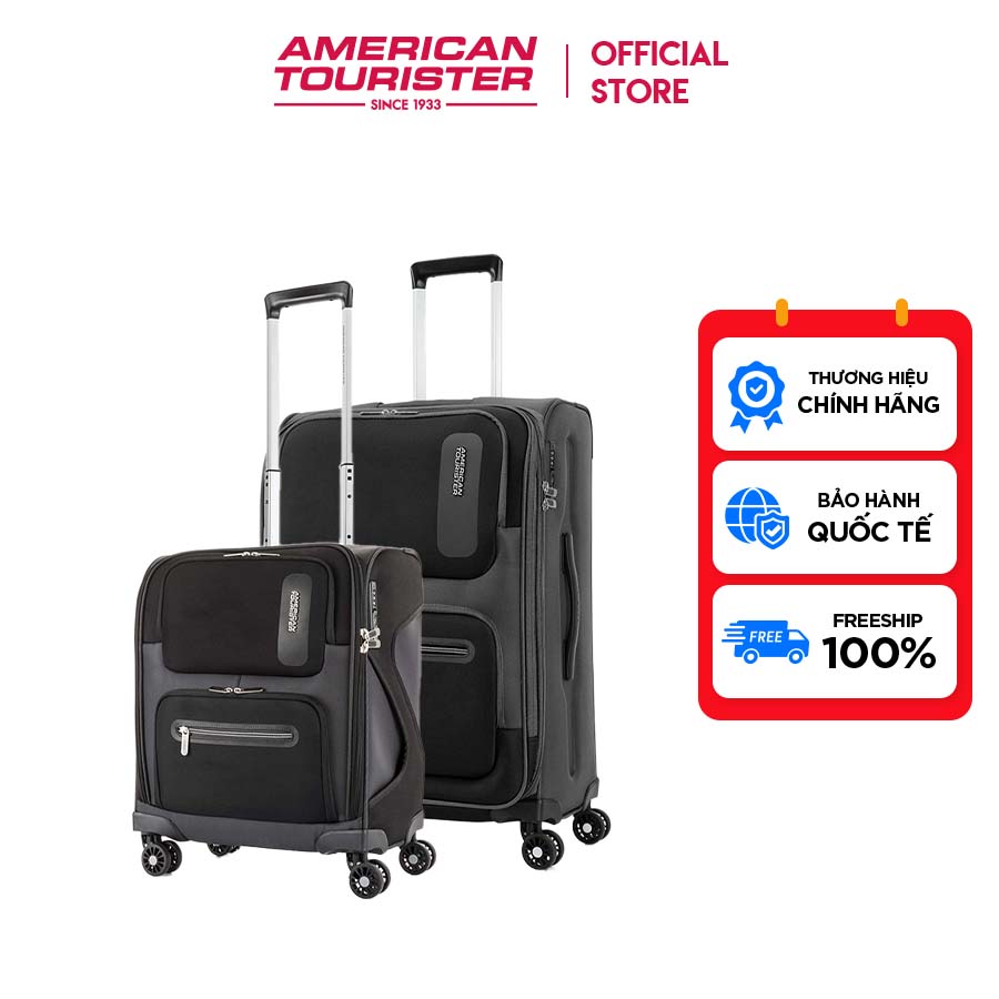 Combo Vali kéo American Tourister Maxwell Spinner TSA