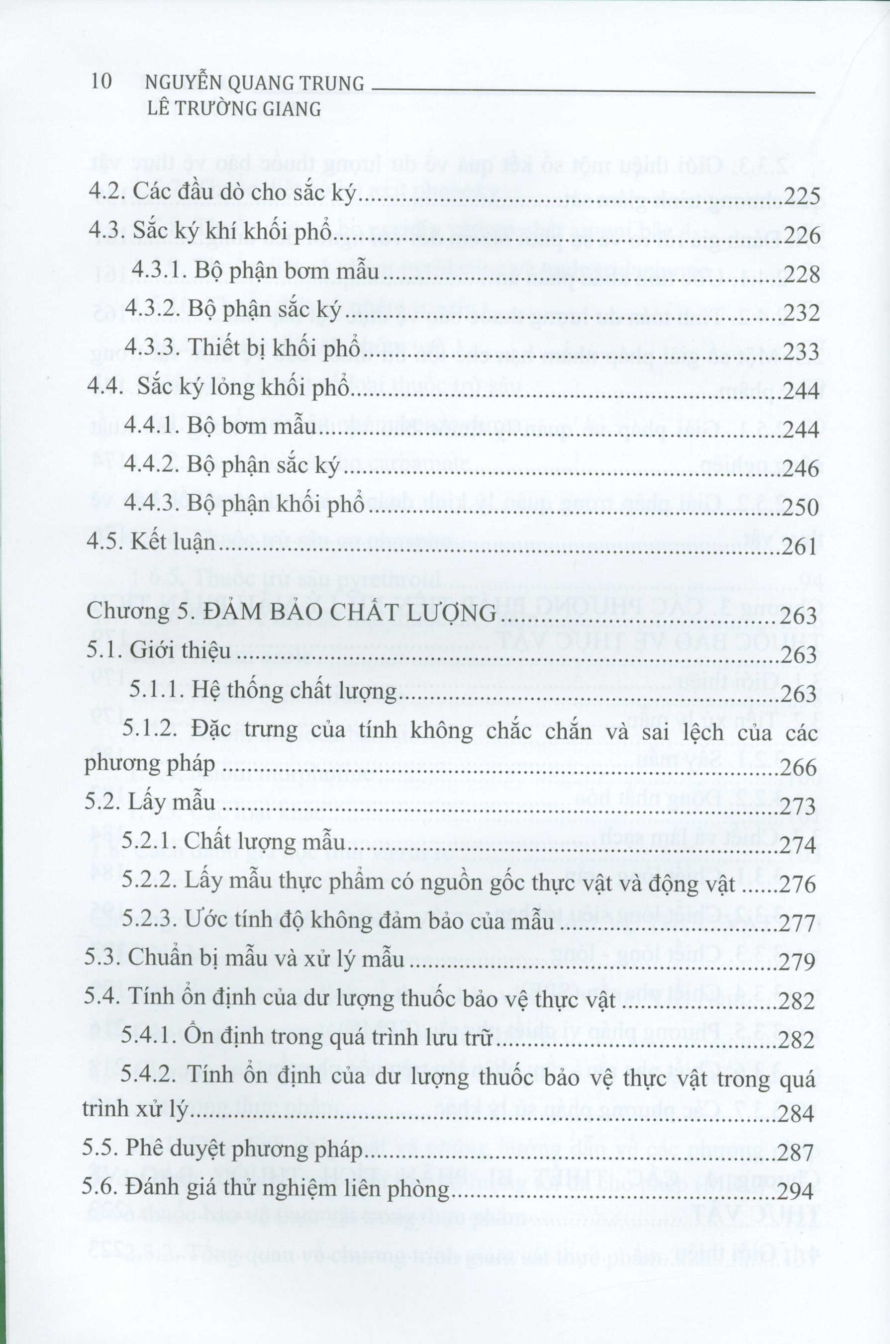 Phân Tích Thuốc Bảo Vệ Thực Vật Trong Thực Phẩm