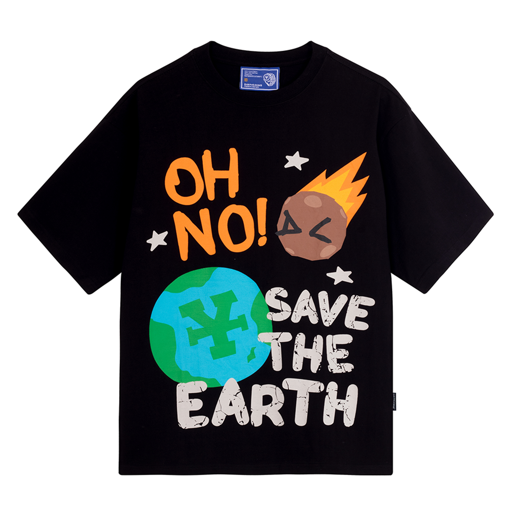 DirtyCoins Áo thun Save The Earth T-shirt - Black