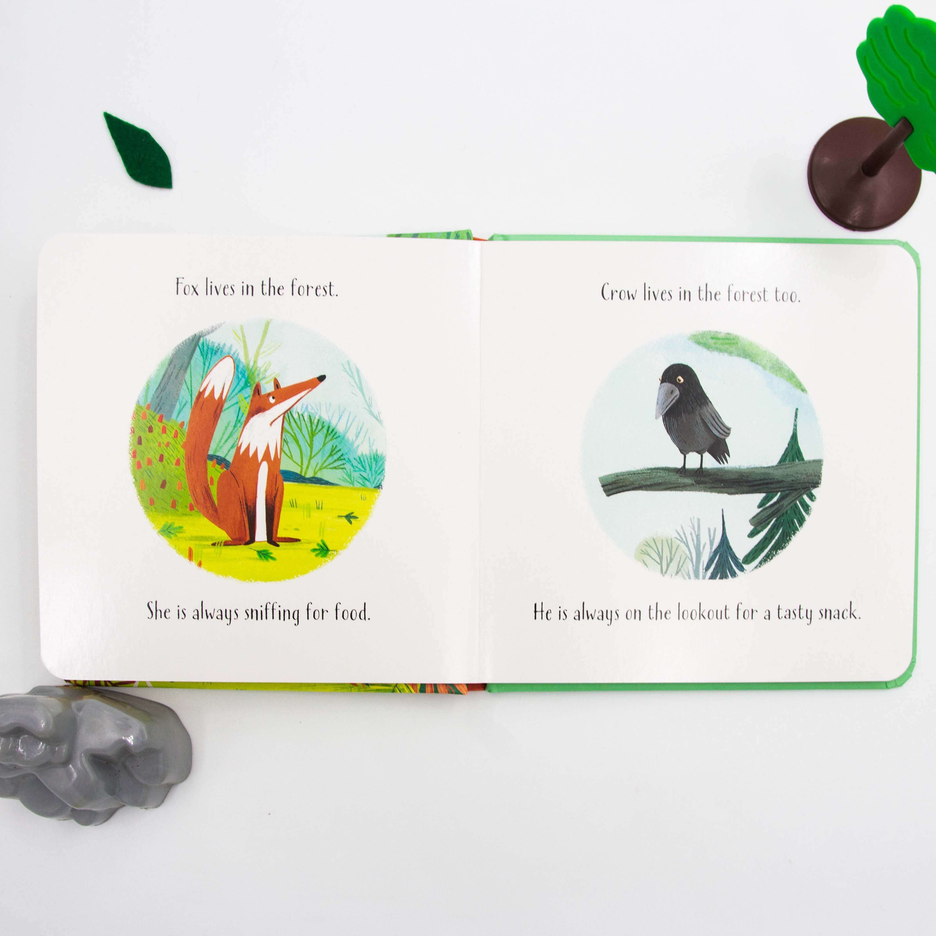 Little Board Books: The Fox and the Crow - TRUYỆN TRANH TIẾNG ANH CHO BÉ