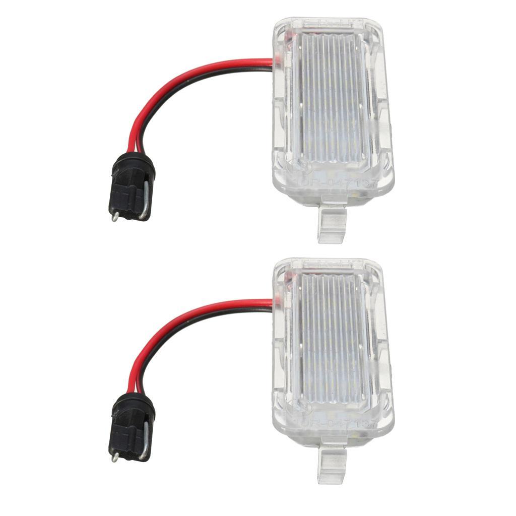 2 Pieces White 18LED License Number Plate Lights