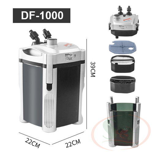 Lọc thùng Atman DF 500, 700, 1000, 1300 canister filter lọc ngoài bể cá tép thủy sinh
