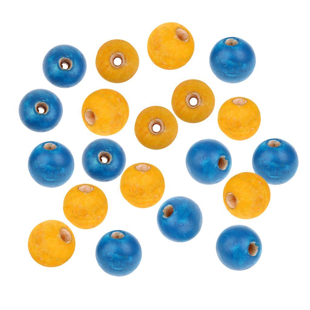 20x Blue&amp;Yellow 10cm Anchor Floats Fishing Floats Swimming Lane Floats