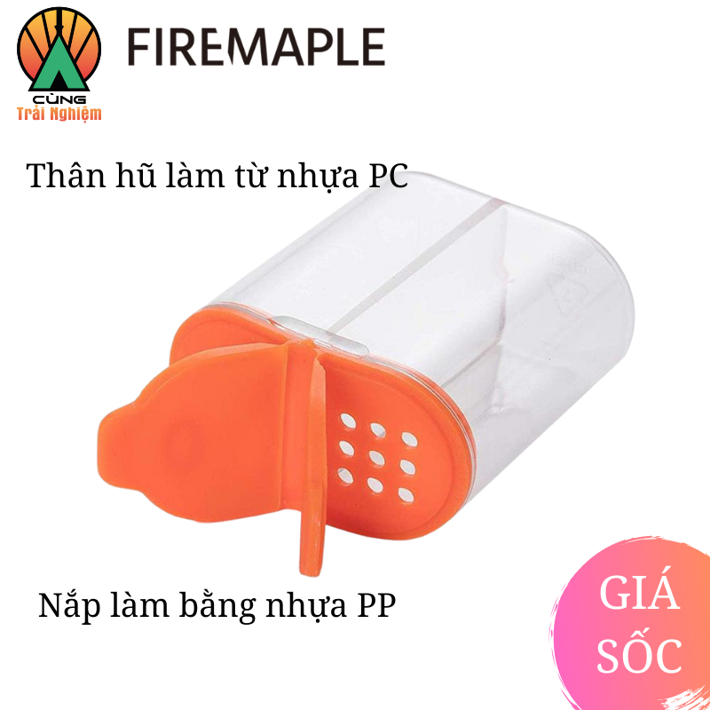 [CHÍNH HÃNG] Hũ Đựng Gia Vị Salt&amp;Pepper Shaker Fire Maple FMW-Sha01 Nhỏ Gọn Chuyên Dụng Cho Du Lịch, Dã Ngoại Ngoài Trời