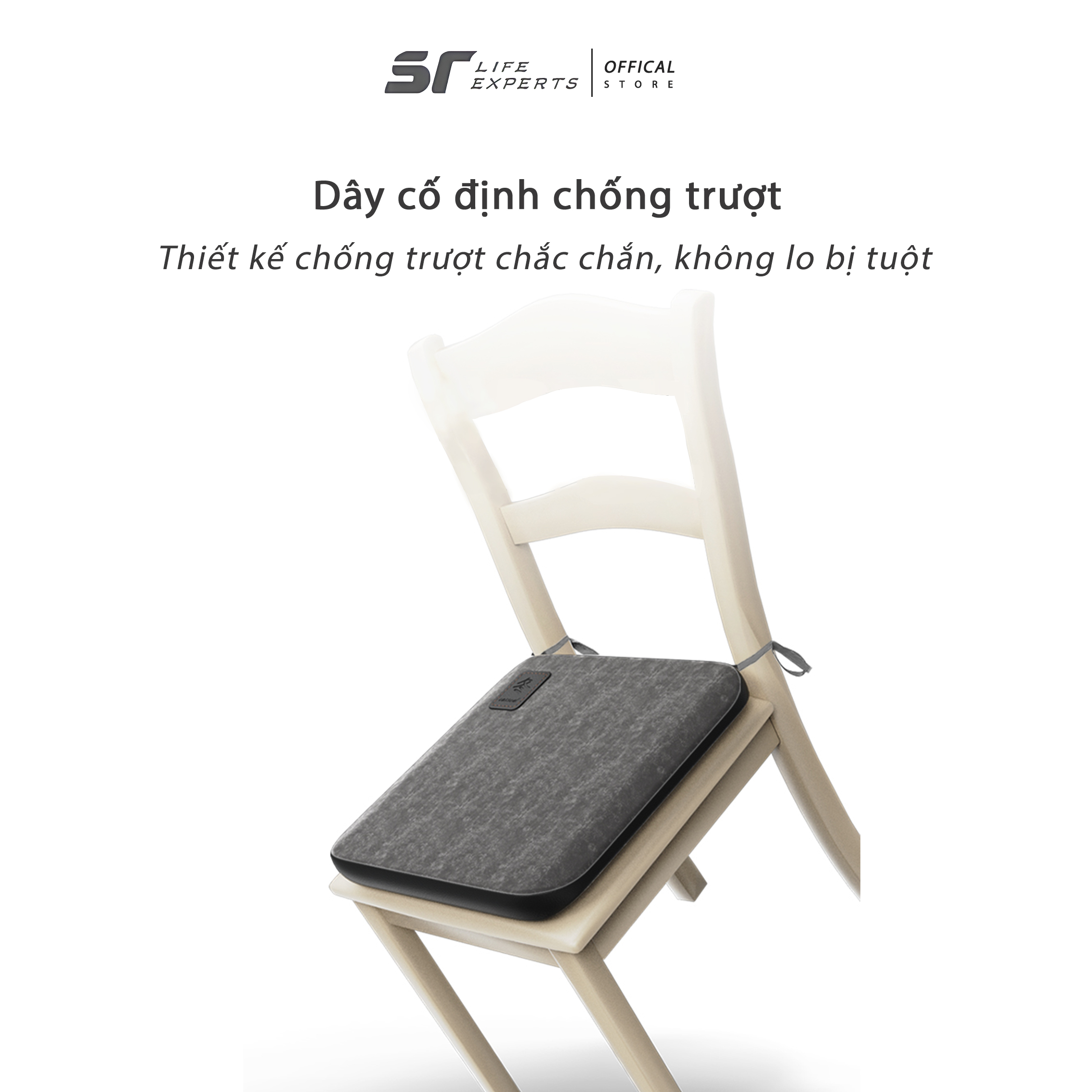 Combo Gối Cổ Văn Phòng Và Đệm Mông 2 Mùa, Gối Cao Su Non, Đệm Lót Ghế Văn Phòng, Ô Tô, Du Lịch - Sairui - DM (Đen) &amp; GC (Hồng)