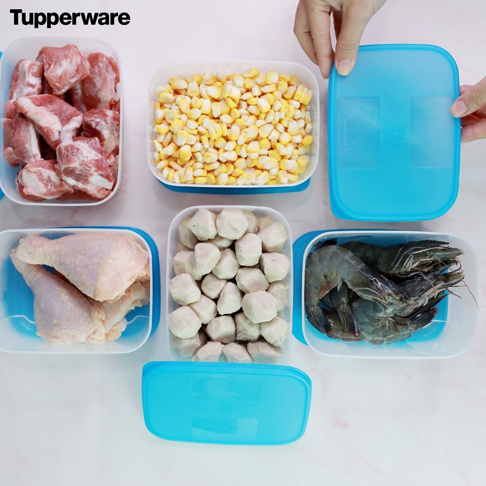 Bộ Hộp Trữ Đông Tupperware Freezermate 650ml - 6 hộp