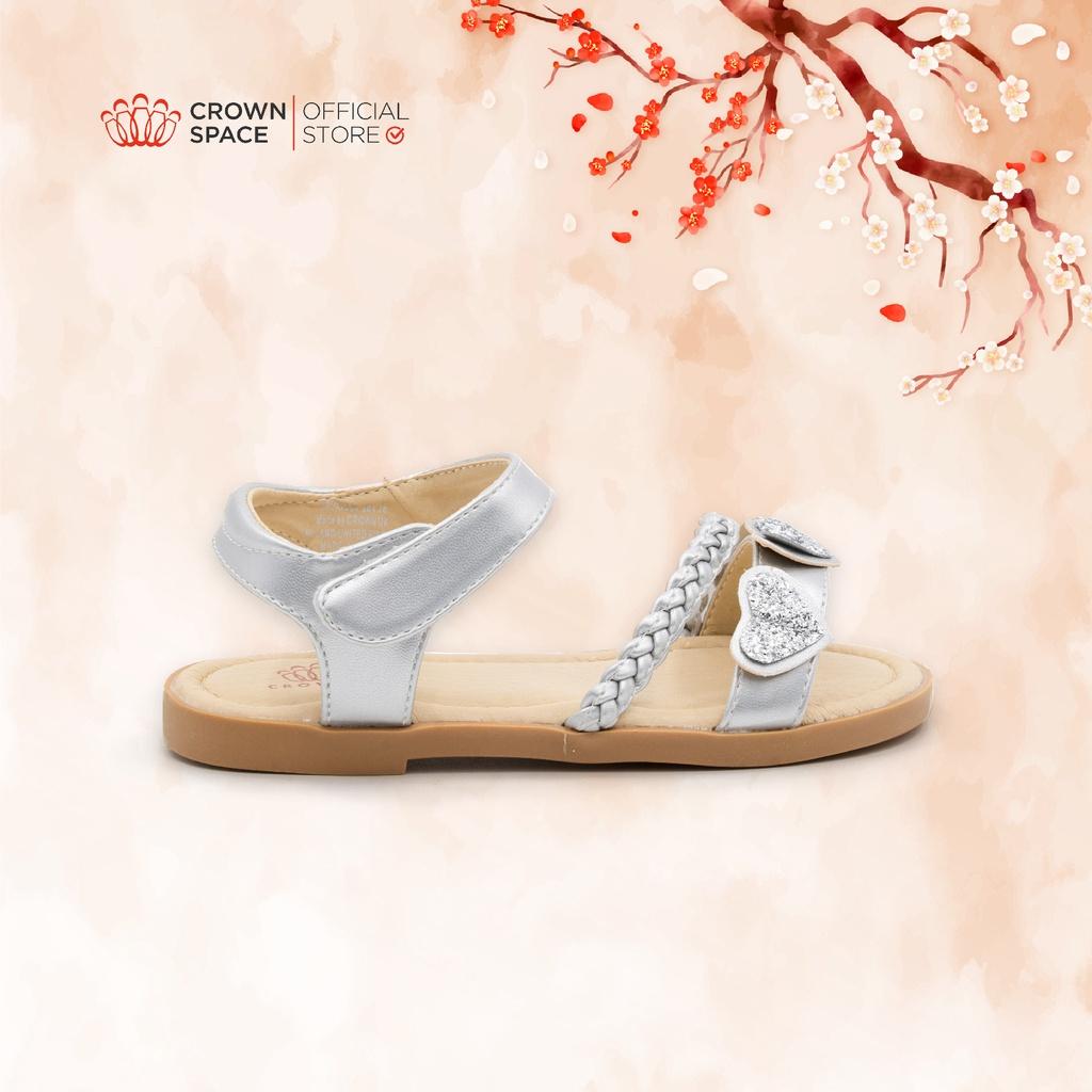 Sandal Đi Học Dành Cho Bé Gái Crown Space Cao Cấp CRUK7036 Size 24 đến 29