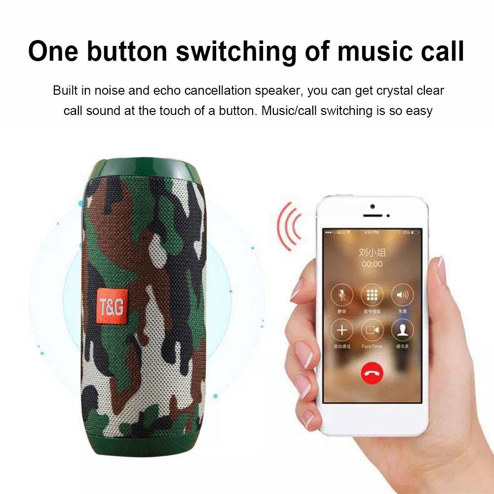 Loa di động không thấm nước FM Radio Bluetooth Loa loa loãng phụ tương thích cho điện thoại di động Hands MIỄN PHÍ Hỗ trợ TF Color: Gray