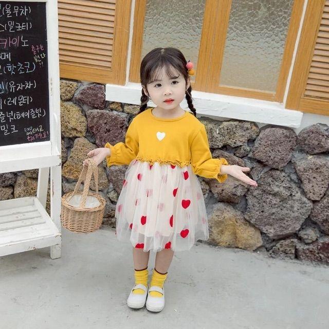 Váy  tim  cao cấp  cho bé