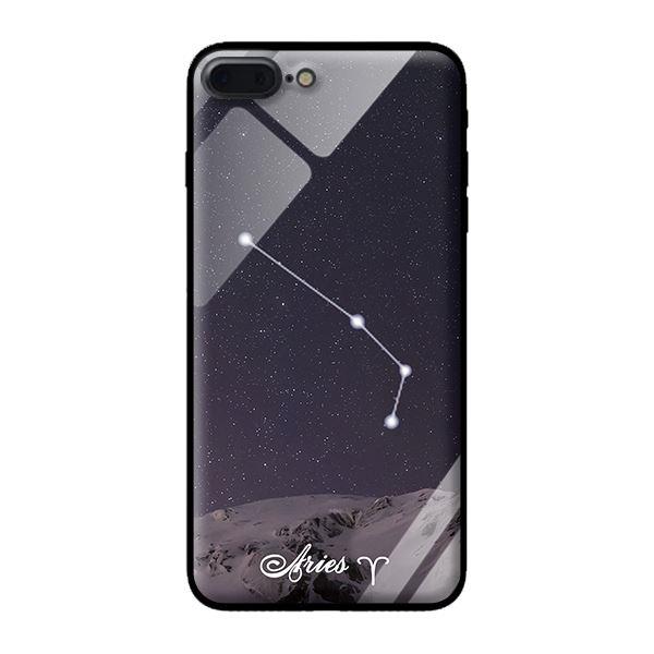 Ốp kính 12 cung Hoàng Đạo cho iPhone 7 Plus Aries - Hàng chính hãng