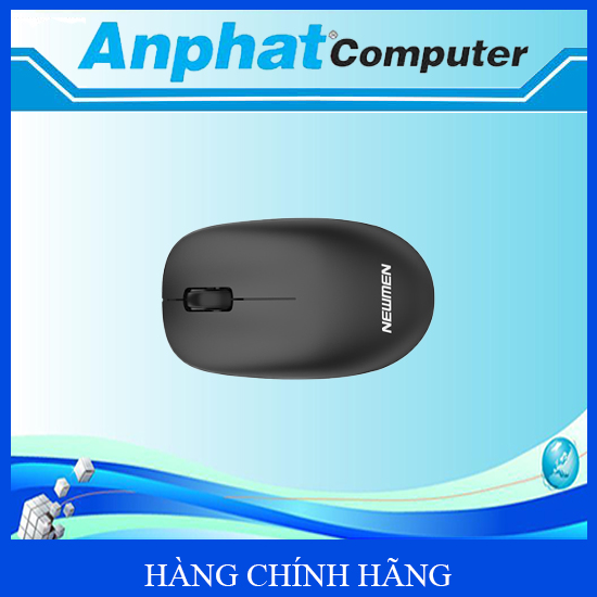 Chuột máy tính không dây Newmen F300S (Silent switch &amp; 2.4 Ghz), Black.NEW V1 - Hàng chính hãng