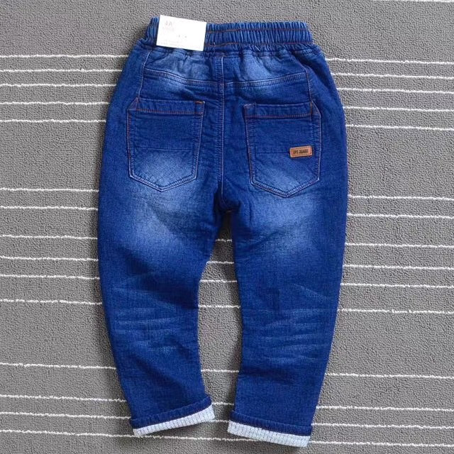 Quần jeans in mắt cáo cao cấp bé trai 4-14 tuổi