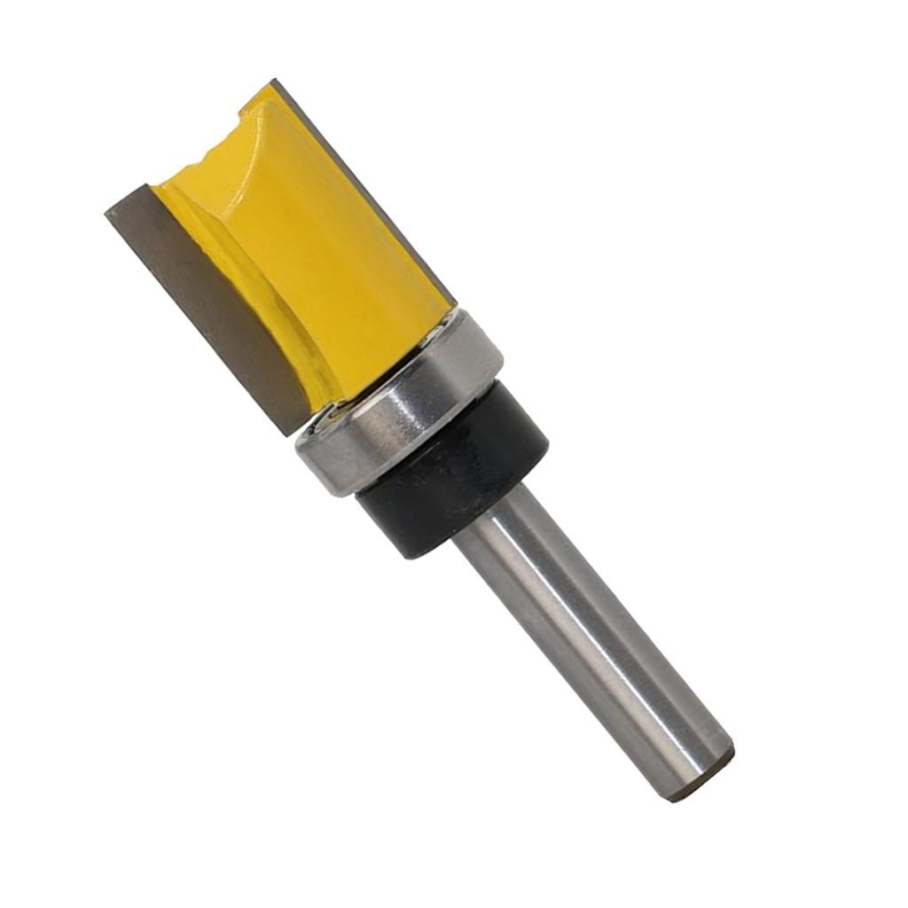 2Pcs 8mm Shank Router Bit Flush Trim Router Bit 3/4" Cutting Dia