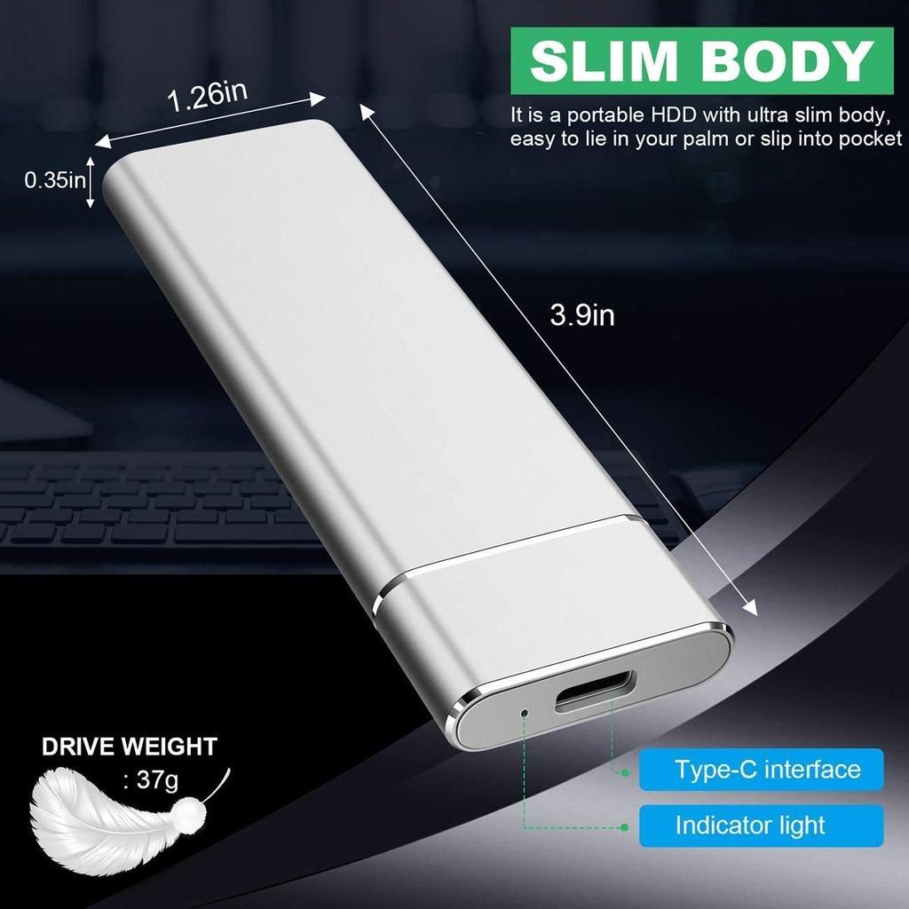 Ổ Cứng Ngoài SSD USB 3.1 Type-C 2T/4T/8T/16T Tốc Độ Cao Ổ Đĩa Cứng Di Động Cho Máy Tính Laptop