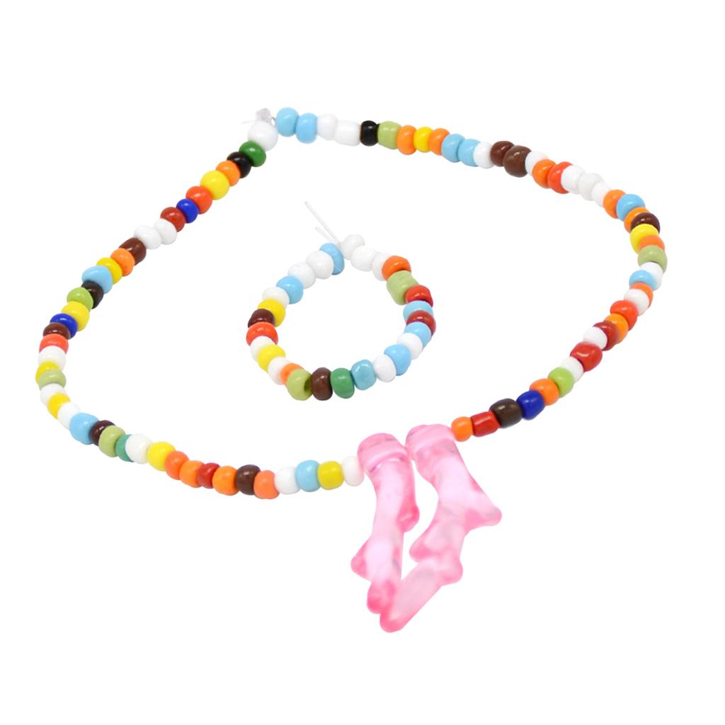 Plastic Jewelry Necklace Bracelet For 18'' American Doll Doll Party Dress Up