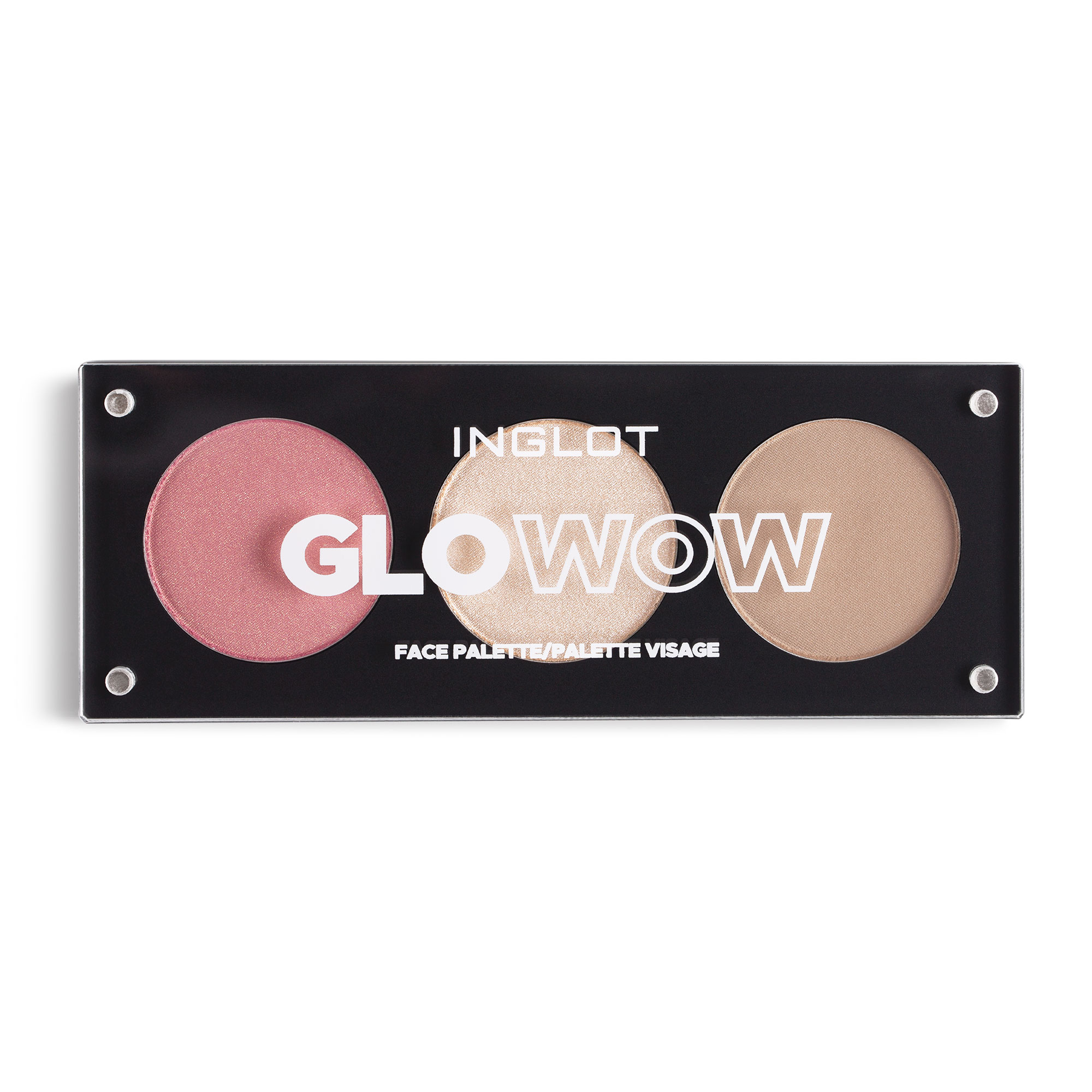 Bộ trang điểm má hồng, bắt sáng, tạo khối 3in1 Face Palette + Cọ trang điểm mặt Makeup Brush 15Bjf - Inglot