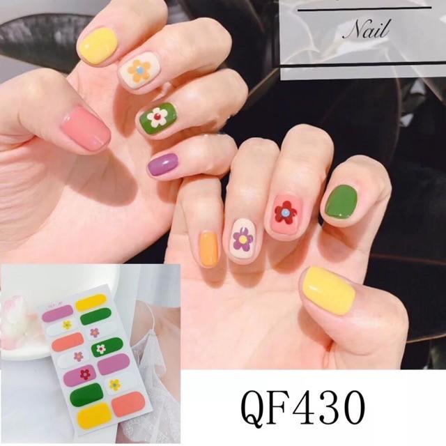 Set dán móng tay nails dán nghệ thuật nhiều màu - có ngay bộ móng đẹp trong 5 phút (Nail wraps / Nail stickers)