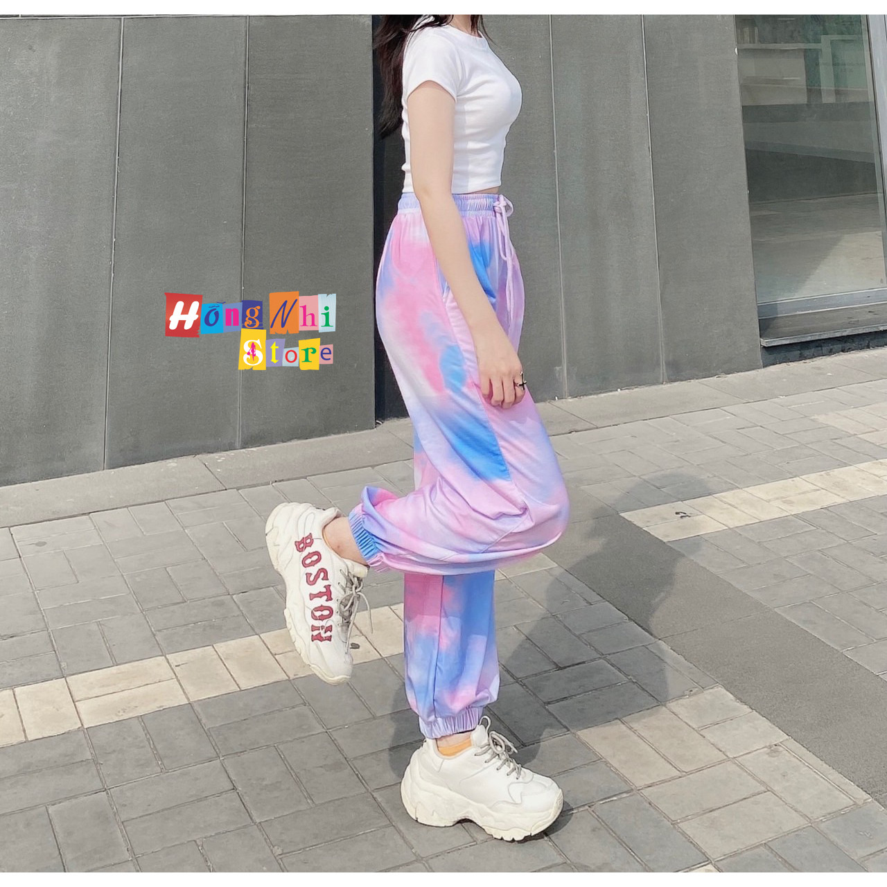Quần Jogger Lưng Thun Loang Màu Dài Bo Lai Dáng Rộng - Jogger 3D Long Basic Pant Unisex - MM