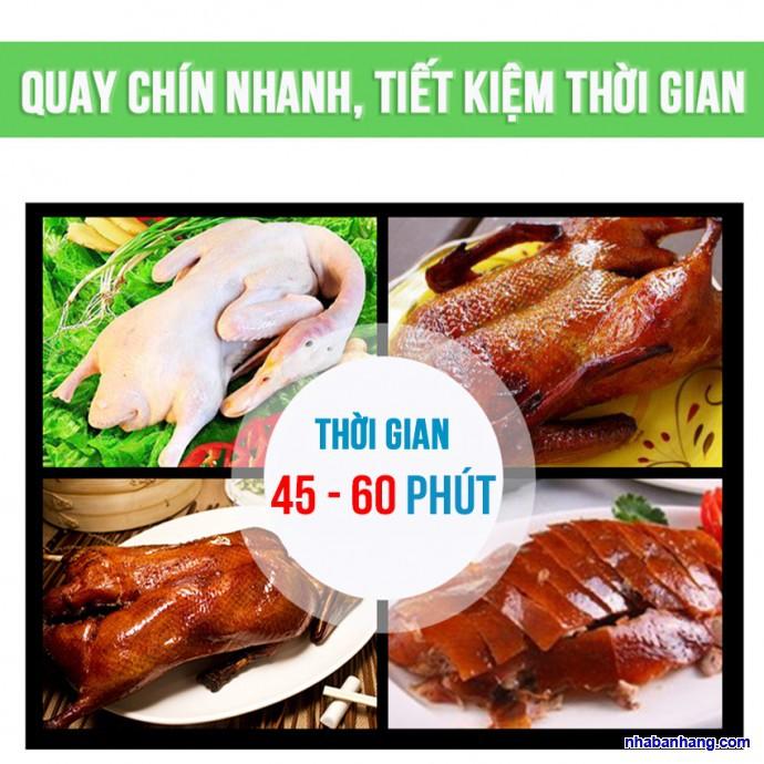 LÒ QUAY GÀ VỊT HEO 850 (4 CÁNH CỬA )cơ khí chế tạo hàng công nghiệp bếp công nghiệp