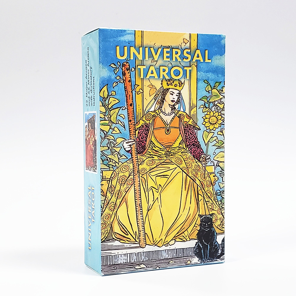 Bộ Bài New Universal Waite Tarot 7x12 Cm Tặng Đá Thanh Tẩy