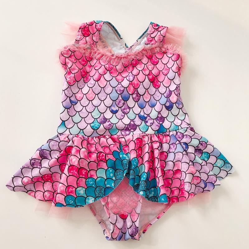 Bé Áo Tắm Bé Gái Trẻ Em Một Mảnh Phù Hợp Với Đồ Bơi Nàng Tiên Cá Bikini Trẻ Em Áo Tắm Công Chúa Dễ Thương Đi Biển Bé Gái 2 4 6 8 Năm