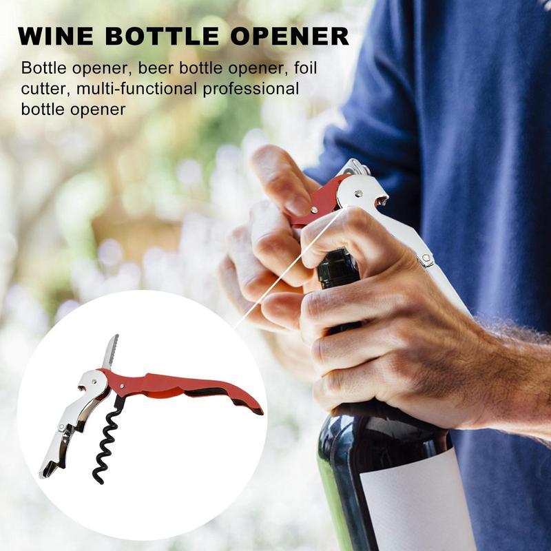 Hình ảnh Dụng cụ mở nút chai rượu vang bằng thép không gỉ Dụng cụ mở rượu vang chọn Corkscrew cho nhân viên phục vụ nhà hàng Sommelier BartendersHàng nhập khẩu