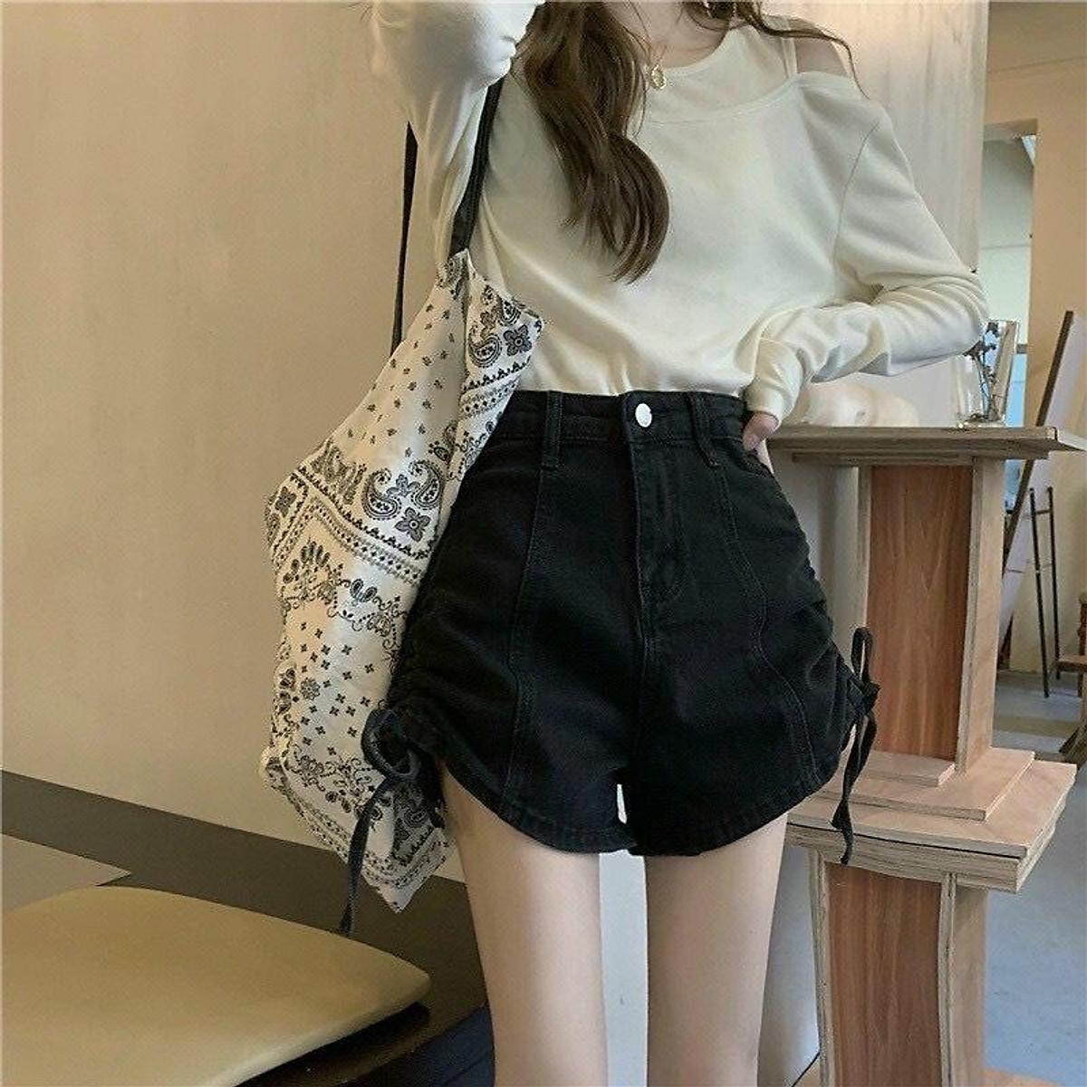 Quần short nữ rút dây 2 hông cạp cao tôn dáng alohaHàng đẹp, đường may sắc nét, Thiết kế hiện đại, trẻ trung, năng động