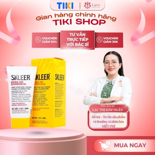 Gel Dưỡng Ẩm &amp; Làm Dịu Da - Skleer Natural Skin Restoration Gel 30ml