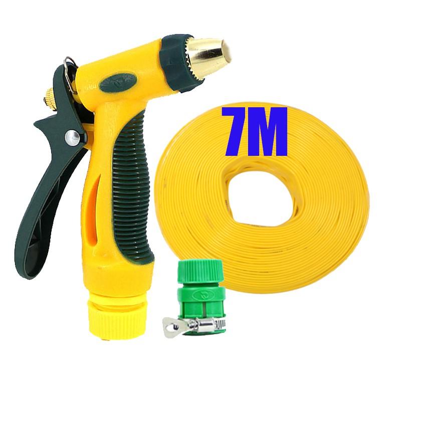 Bộ dây vòi xịt nước rửa xe,tưới cây tăng áp 3 lần 7-10M 206317