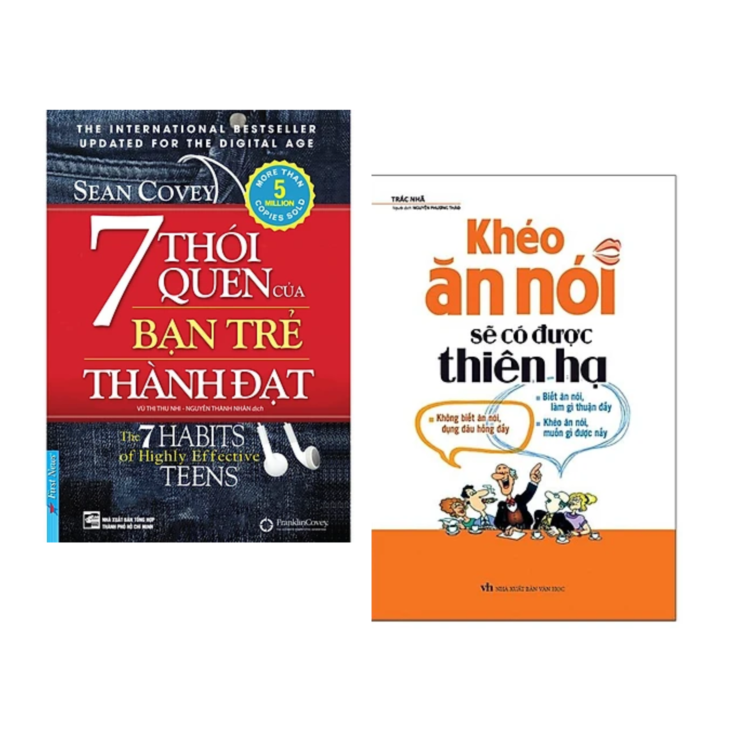 Combo 2 cuốn Sách  Tư Duy - Kĩ Năng Sống : 7 Thói Quen Của Bạn Trẻ Thành Đạt + Khéo Ăn Khéo Nói Sẽ Có Được Thiên Hạ ( Tái Bản )