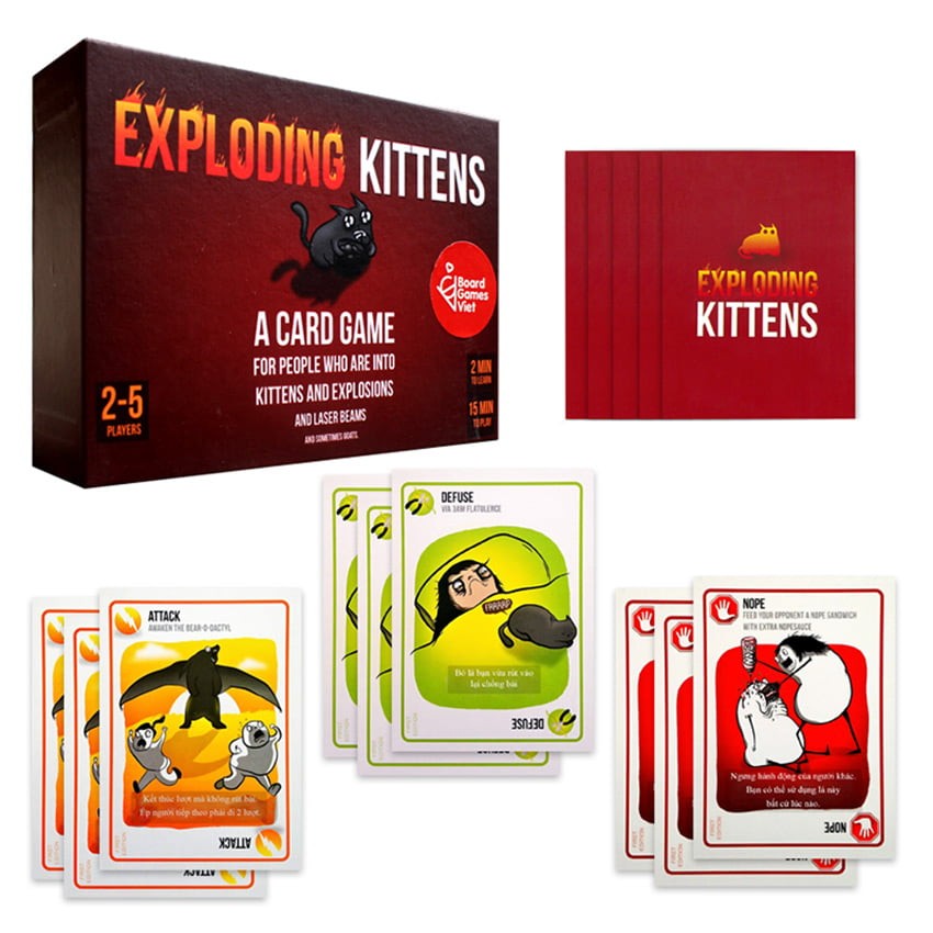 Trò chơi Board Game Mèo Nổ Exploding Kitten