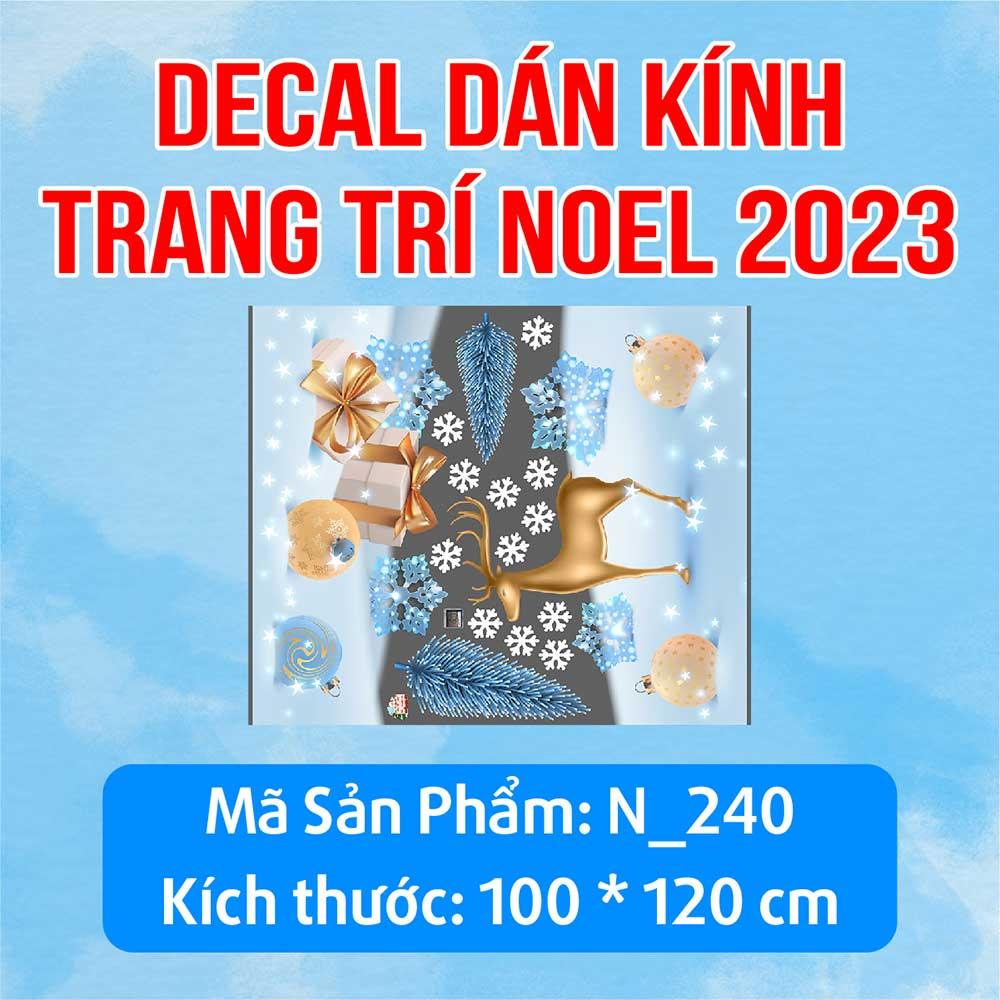 DECAL TRANG TRÍ GIÁNG SINH 2023 COMBO SỐ 45