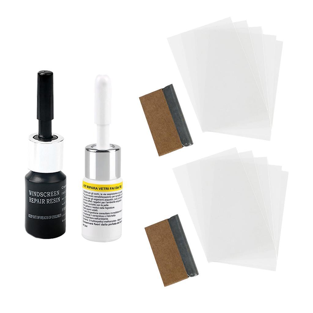 2x Car Windshield  Kit Widow Repairing Fluid Scratches Recovery Tool