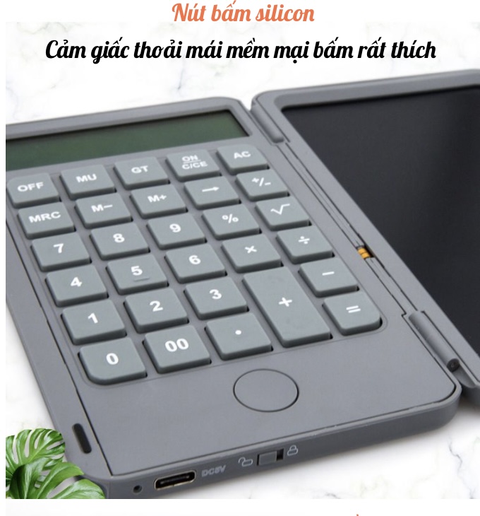 Máy Tính Bỏ Túi kiêm màn hình cảm ứng pin Nạp Sạc