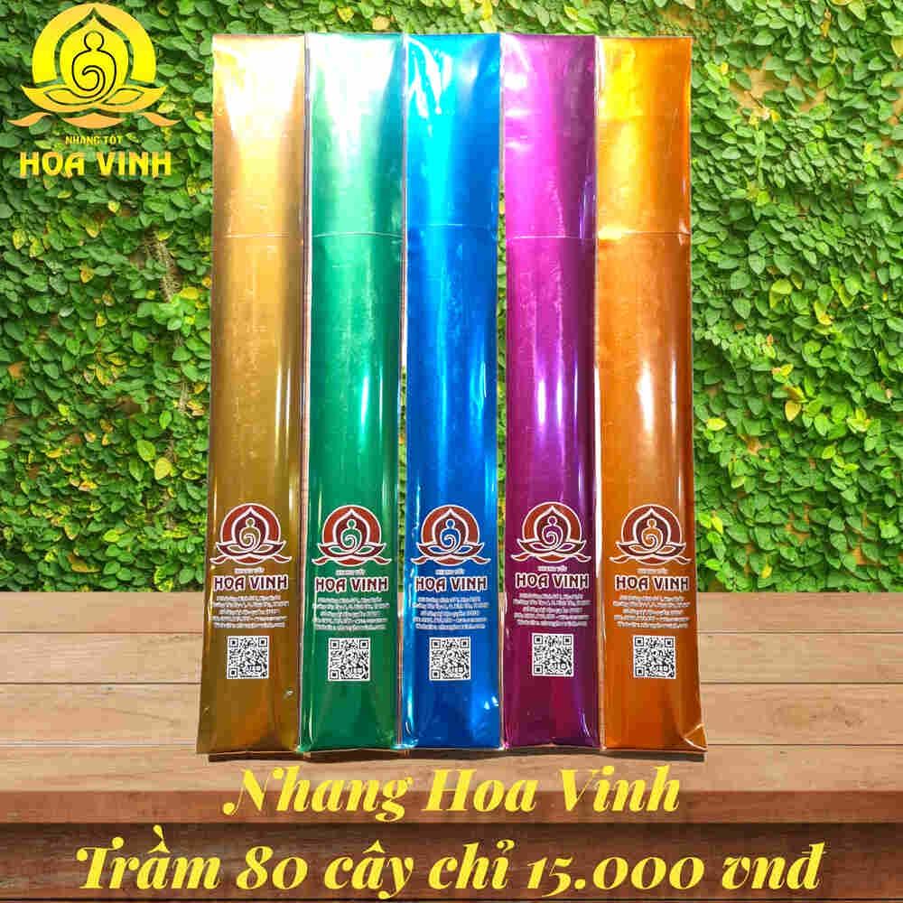 NHANG HOA VINH CHÍNH HÃNG 150K - COMBO 1 HỘP , ĐỦ 5 MÙI HƯƠNG , LOẠI 4 TẤC