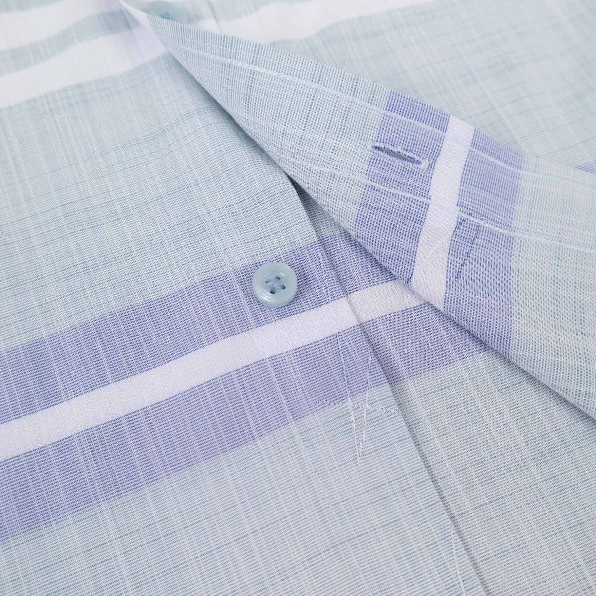 Áo sơ mi nam KHATOCO Tailor Fit ngắn tay A1MN568T2-CNSC818-2709-N