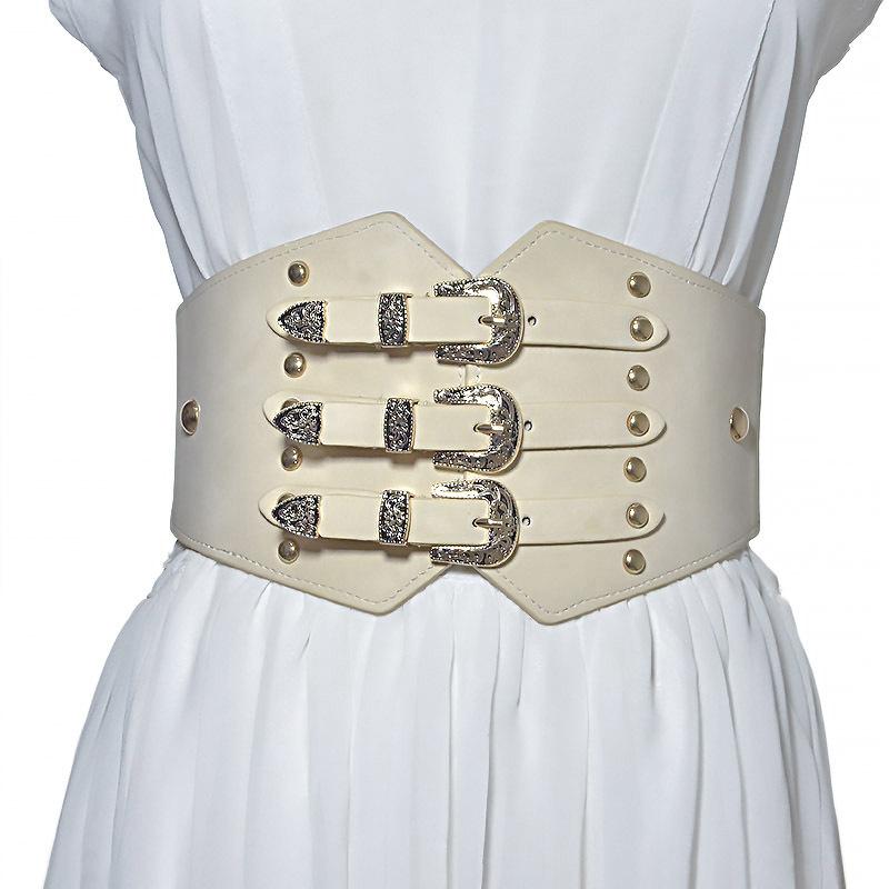 Hàng Mới Về Thun Nữ Hoa Văn Retro 3 Khóa Giả Da Rộng Dây