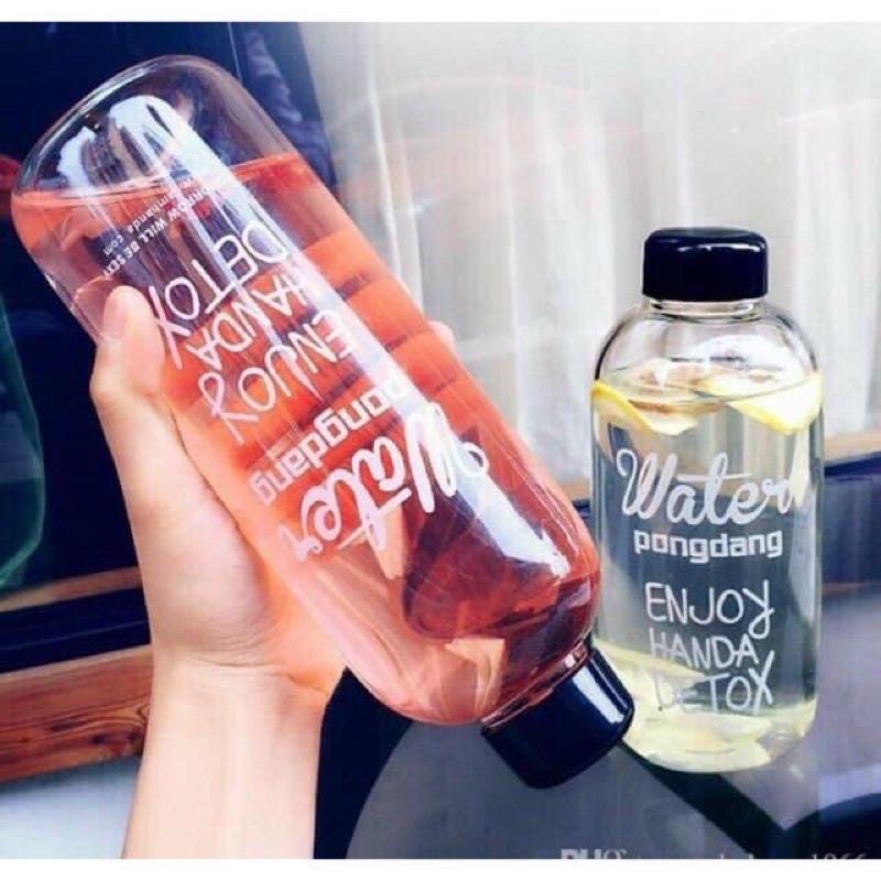 BÌNH NƯỚC DETOX 1000ML KÈM TÚI VẢI CỰC ĐẸP