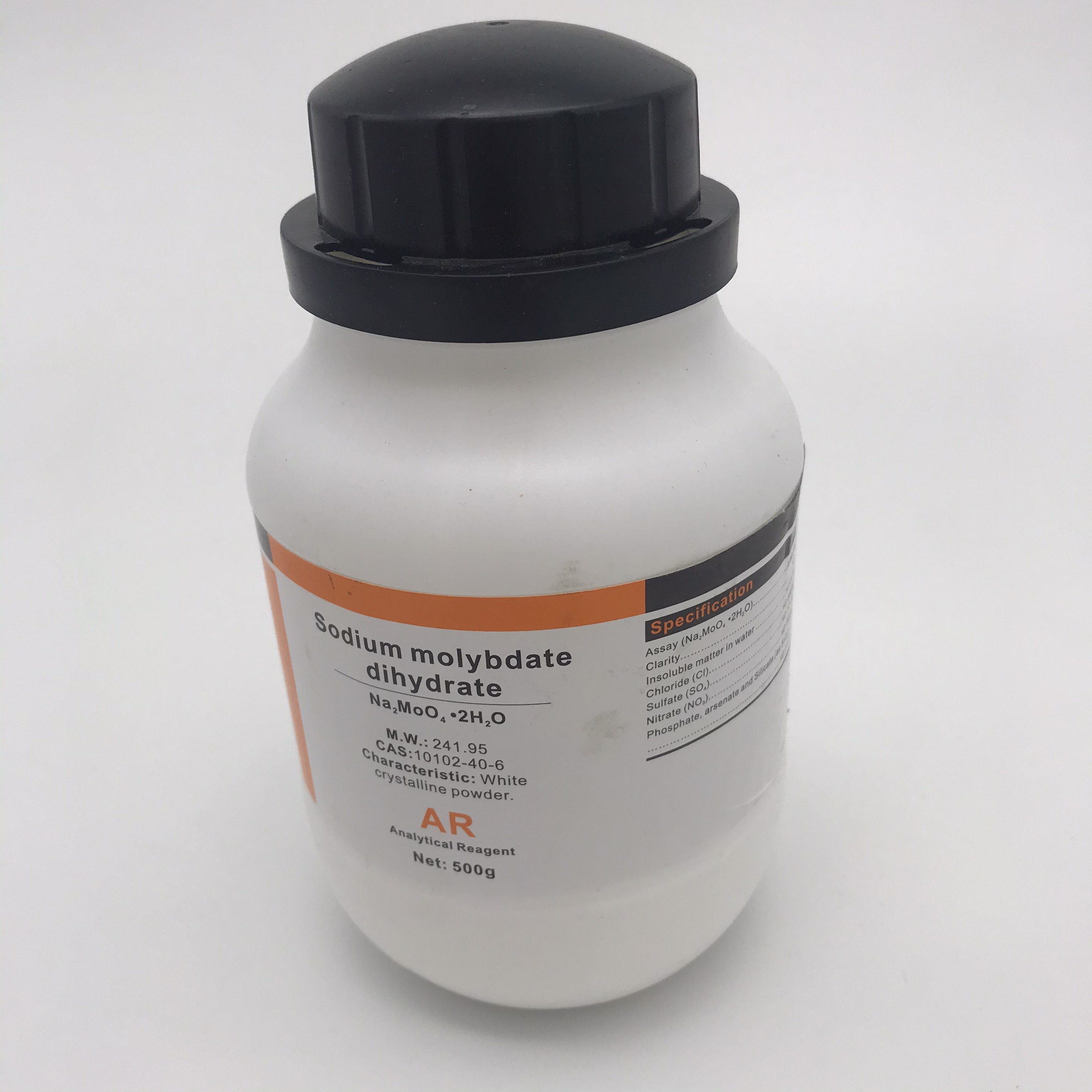 Sodium Molybdate Dihydrate (Na2MoO4.2H2O, AR, Xilong, Cas 10102-40-6