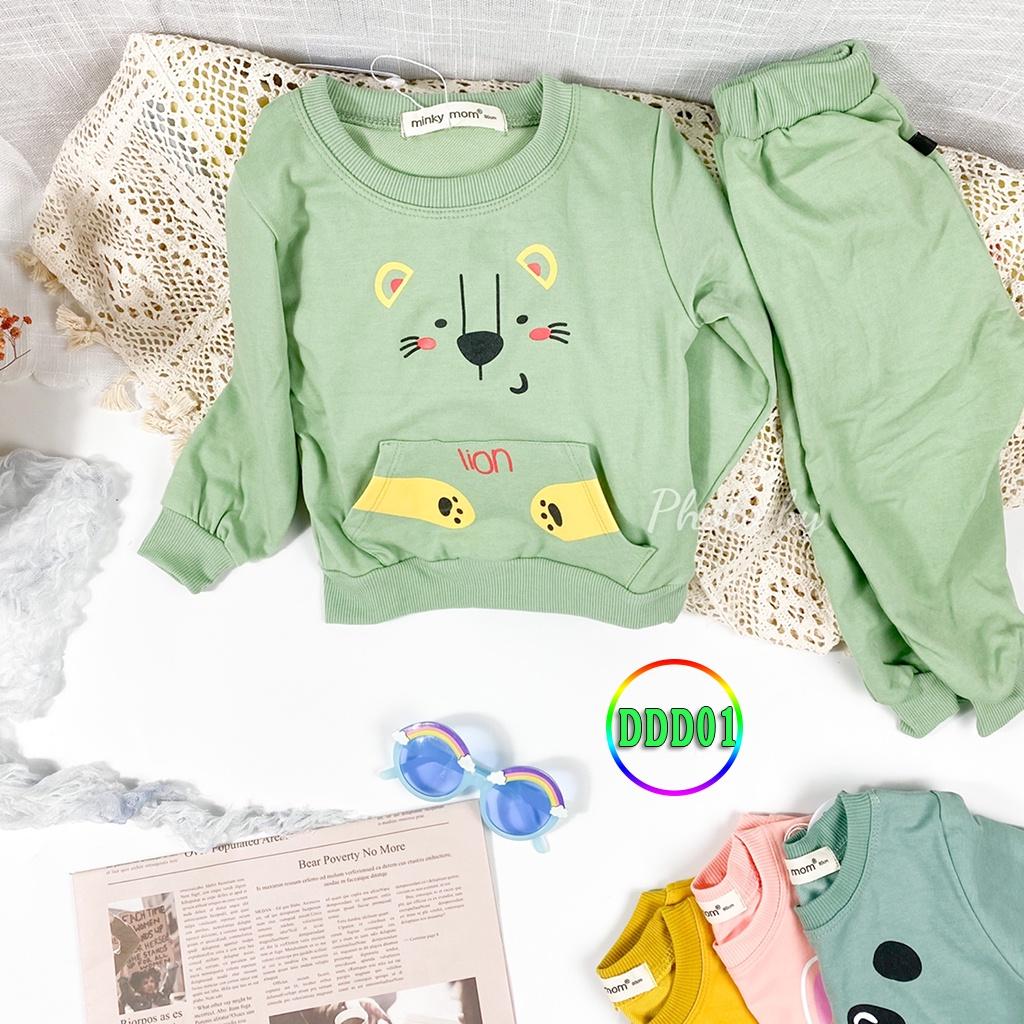 Bộ Dài Tay Cho Bé DDD01 Đồ Bộ Da Cá Cao Cấp Mềm Mịn Thoáng Mát Dễ Chịu, Thoải Mái Cho Bé