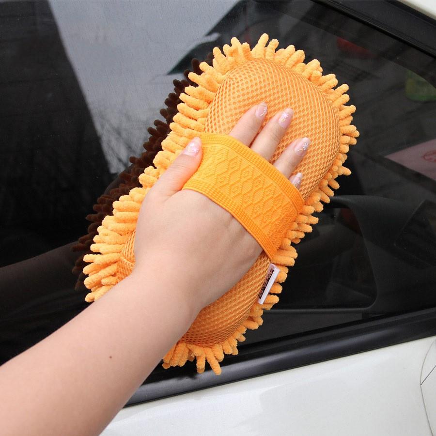 Miếng san hô rửa xe Microfiber siêu mịn tiện dụng