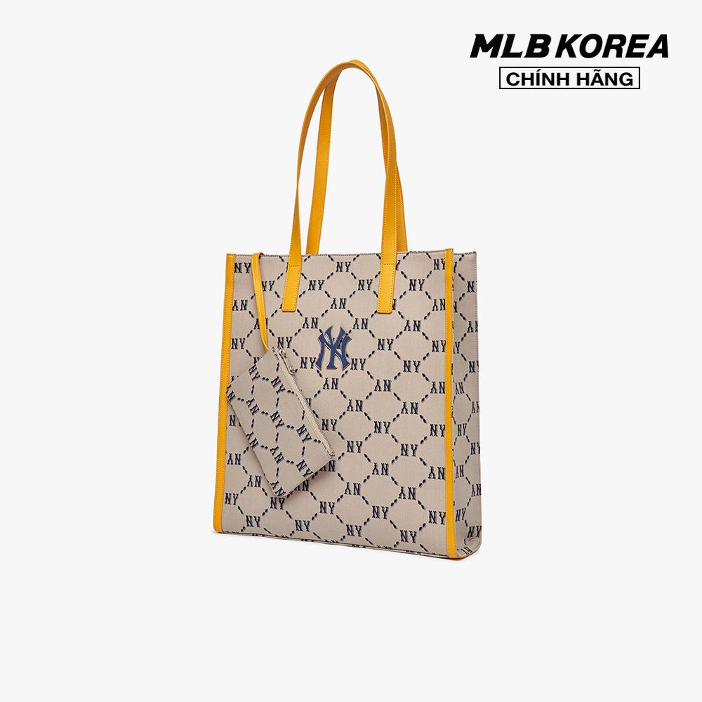 MLB - Túi tote chữ nhật Monogram Diamond Jacquard 3AORM012N