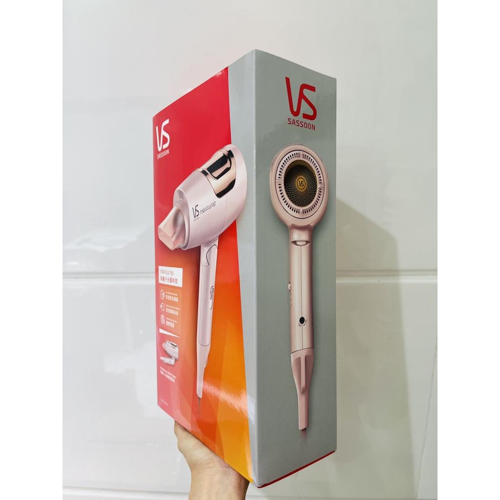 Máy sấy tóc tay cầm gấp gọn VS Sassoon MOISTWRAP 1600W màu hồng