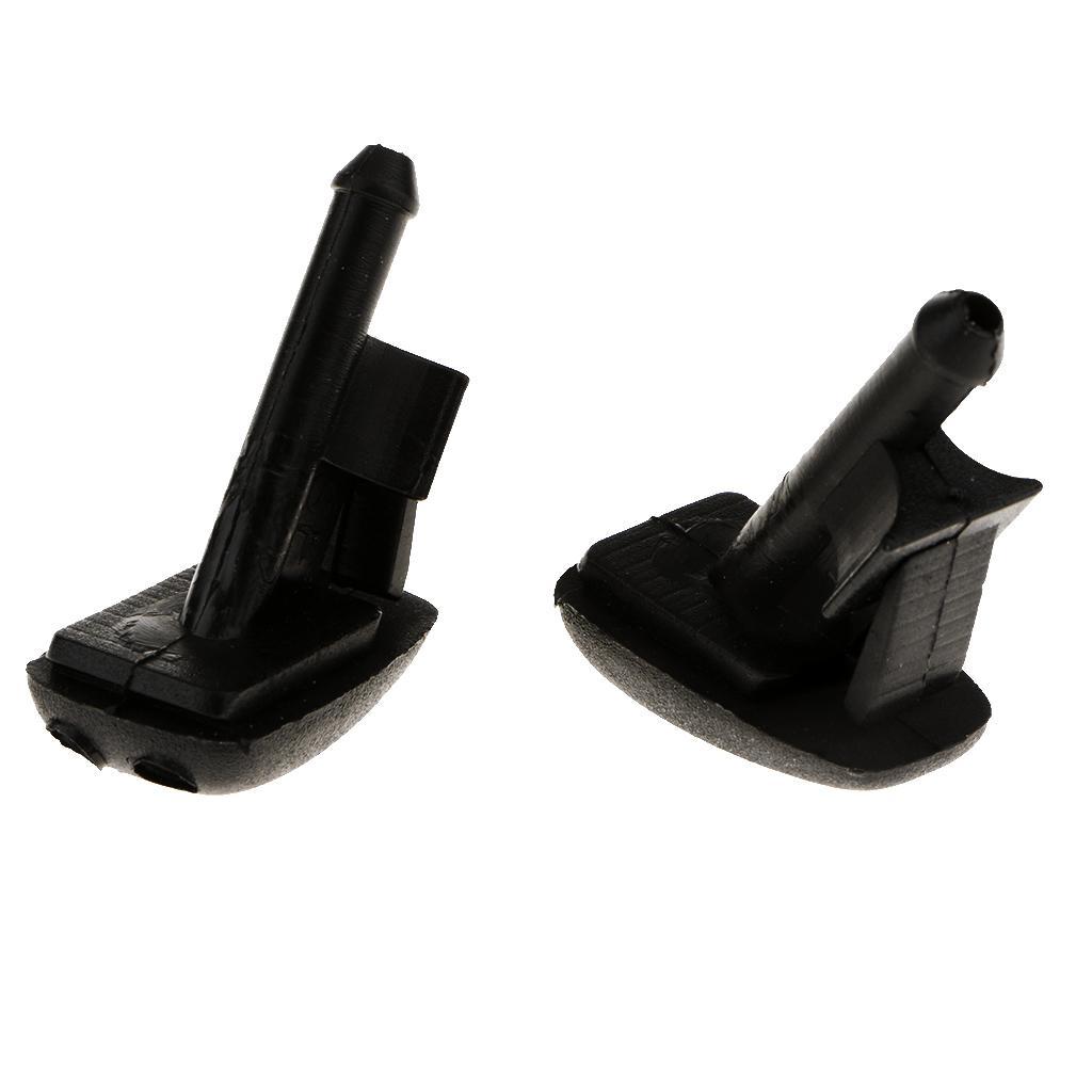 2x Black Windshield Wiper Water Spray Jet Washer Nozzle for  E36 Z3