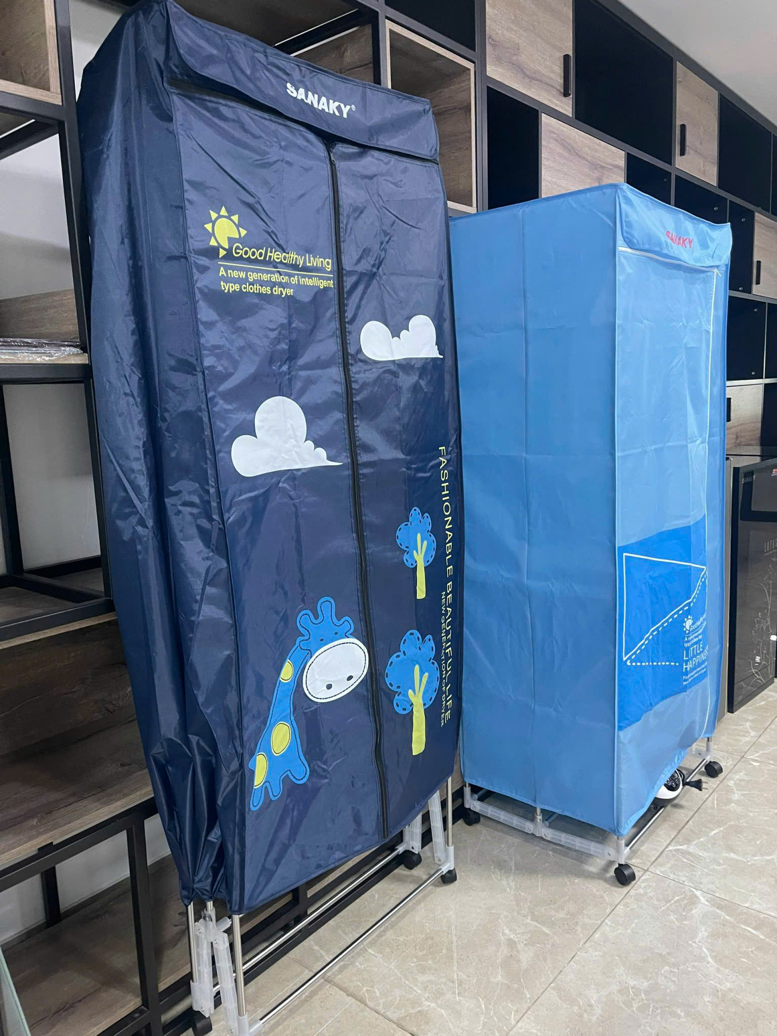 Máy sấy quần áo SANAKY gấp gọn MS2X Công suất 1500w- HÀNG CHÍNH HÃNG