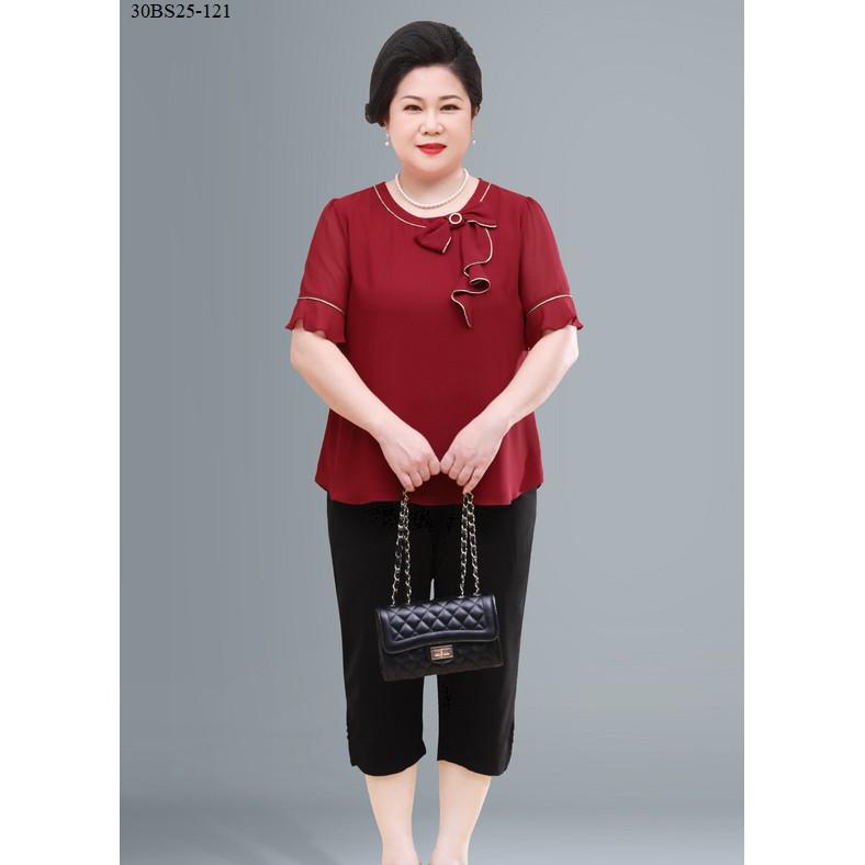 Áo kiểu trung niên có size lớn 50-120kg (Weighty Look) - BS25-121