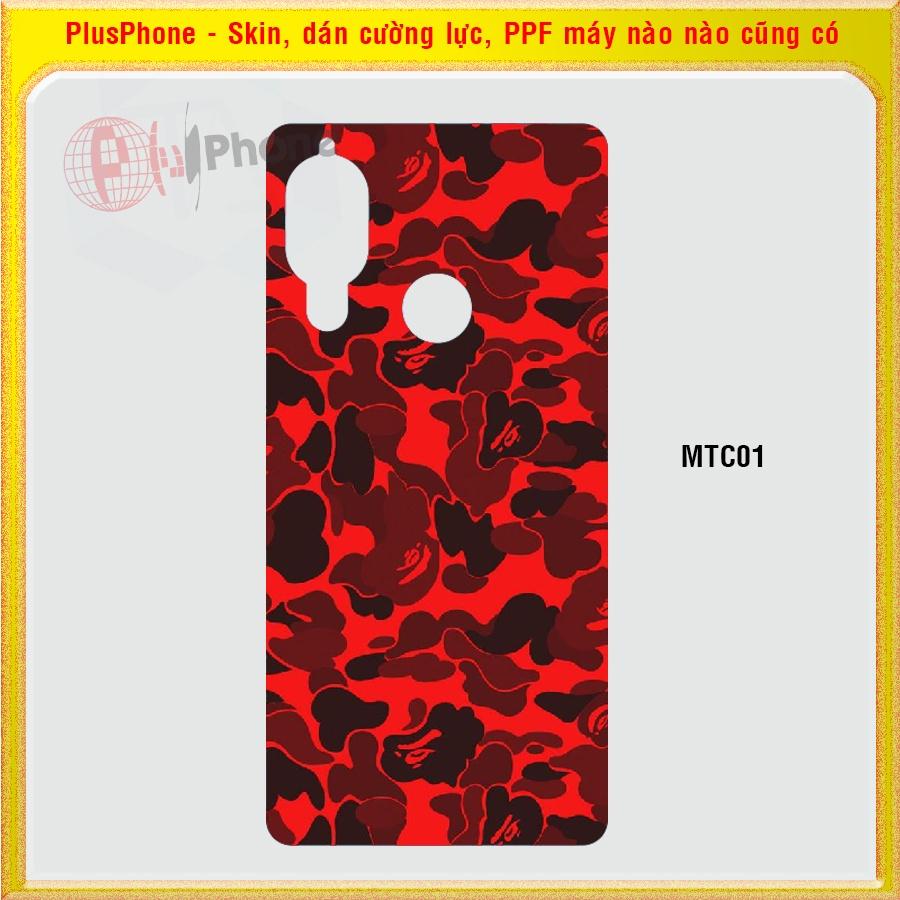 Dán Skin mặt sau cho điện thoại Sharp Aquos S3 màu matrix camo