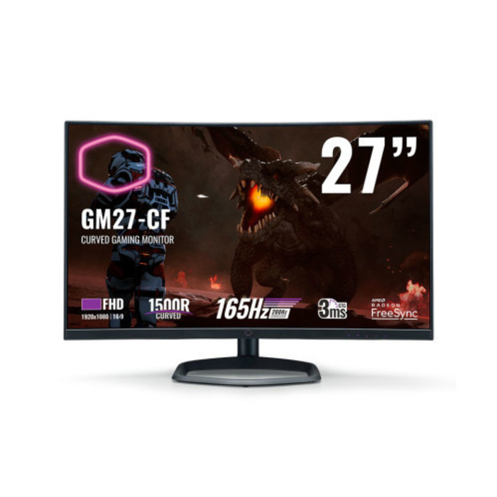 Màn hình cong Cooler Master GM27-CF 27&quot; VA 165Hz - Hàng Chính Hãng