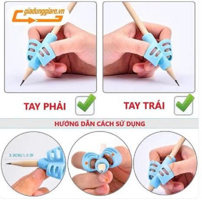 [KoSuyTu] COMBO 3 ĐỆM BÚT SILICON CẦM TAY CHO BÉ TẬP VIẾT ĐÚNG CÁCH
